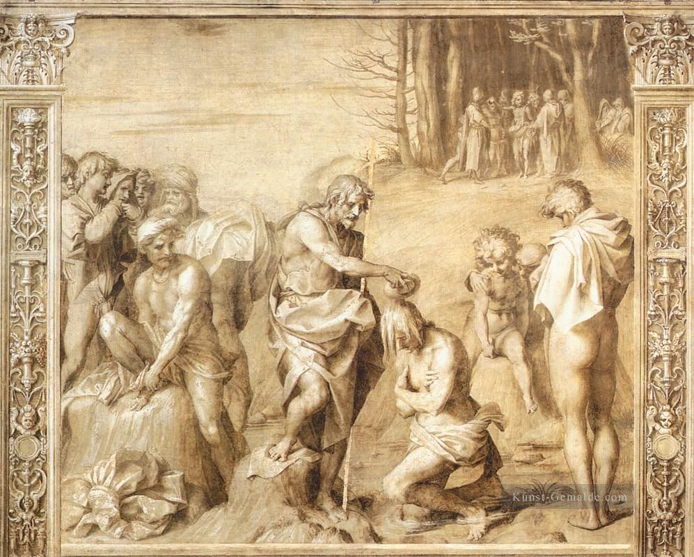 Taufe des Volkes Renaissance Manierismus Andrea del Sarto Ölgemälde